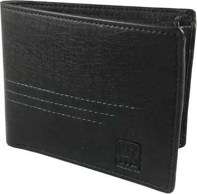 

WENZEST Men Black Artificial Leather Wallet(3 Card Slots)