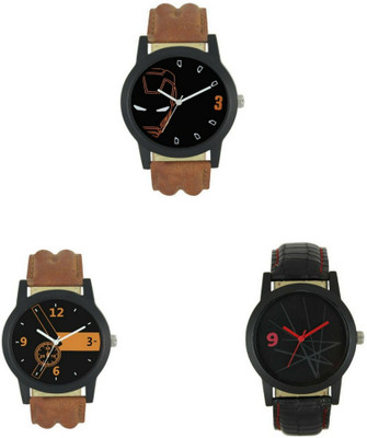 

Shree Enterprise Leather Belt (3 Pcs) Watch - For Boys