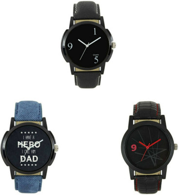 

Shree Enterprise Leather Belt (3 Pcs) Watch - For Boys