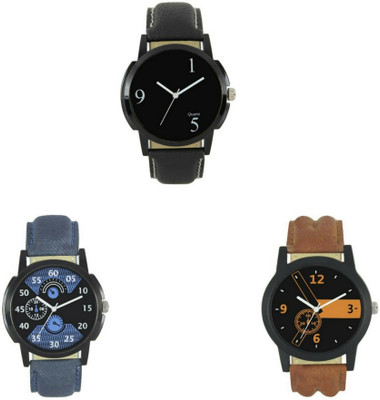 

Shree Enterprise Leather Belt (3 Pcs) Watch - For Boys