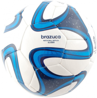

oms Premier League brazucaa Blue/White Football - Size:  Football - Size: (Pack of 1, White
