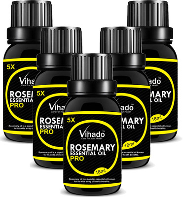 

VIHADO 5x PRO Rosemary Essential Oil (18 gm) (Pack of 5)(18 ml)