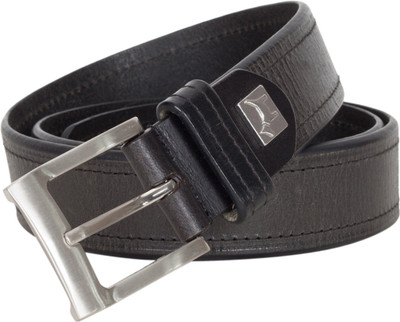 

Pelpe Men Casual Black Genuine Leather Belt