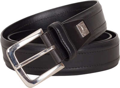 

Pelpe Men Casual Black Genuine Leather Belt