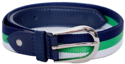 

Tryb Men Casual Multicolor Fabric Belt, Blue