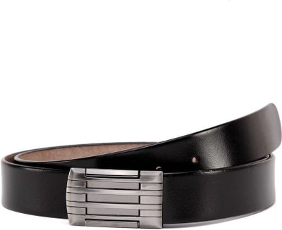 

DWIZA Men Formal Black Genuine Leather Belt