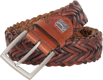 

Pelpe Men Casual Brown Genuine Leather Belt, Cognac