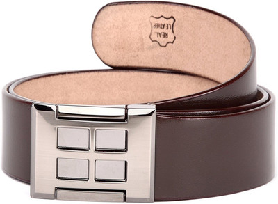 

DWIZA Men Casual Brown Genuine Leather Belt