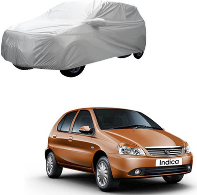 ask Car Cover For Tata Indica V2 (With Mirror Pockets)(Silver)