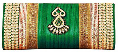 

Abqa Casual, Party Green Clutch