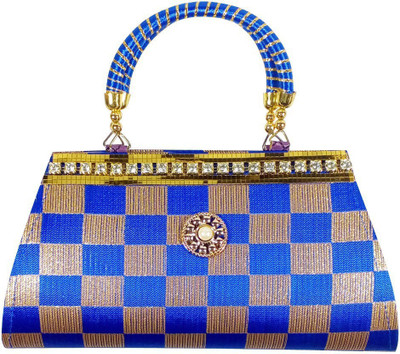 

opazo Party, Casual, Formal Blue, Gold Clutch