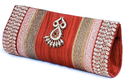 

abqa Casual, Party, Formal Multicolor, Maroon Clutch, Maroon;multicolor
