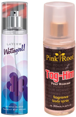 

Pink Root TAG-HIM MIST WITH LAYER'R WOTTAGIRL! MYSTIC ISLAND(Set of 2)