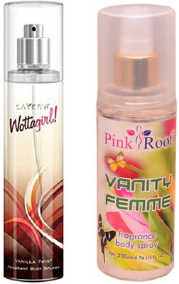 

Pink Root VANITY FEMME MIST WITH LAYER'R WOTTAGIRL! VANILLA TWIST(Set of 2)