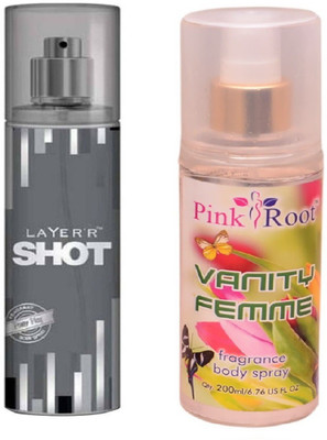 

Pink Root VANITY FEMME MIST WITH LAYER'R SHOT POWER PLAY(Set of 2)
