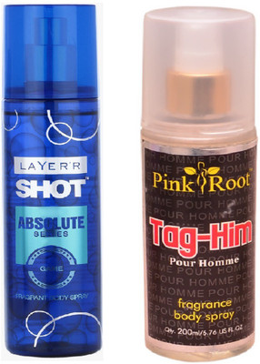

Pink Root TAG-HIM MIST WITH LAYER'R SHOT ABSOLUTE GAME(Set of 2)