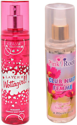 

Pink Root CLUB NUIT FEMME MIST WITH LAYER'R WOTTAGIRL! ROMANCE(Set of 2)