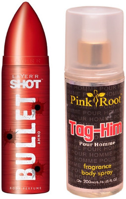 

Pink Root TAG-HIM MIST WITH LAYER'R SHOT BULLET AMMO(Set of 2)