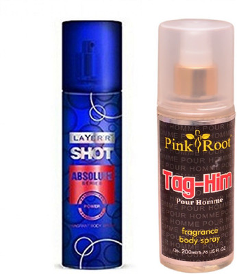 

Pink Root TAG-HIM MIST WITH LAYER'R SHOT ABSOLUTE POWER(Set of 2)