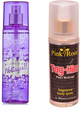 

Pink Root TAG-HIM MIST WITH LAYER'R WOTTAGIRL! HEAVEN(Set of 2)