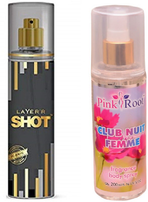 

Pink Root CLUB NUIT FEMME MIST WITH LAYER'R SHOT ICONIC(Set of 2)