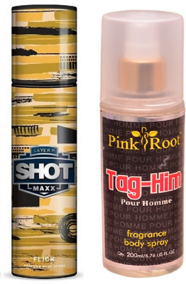 

Pink Root TAG-HIM MIST WITH LAYER'R SHOT MAXX FLICK(Set of 2)