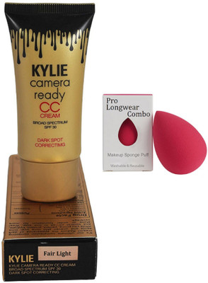 

Pro longwear combo Sponge Puff,C C Cream Spf 30 Foundation(Set of 2)
