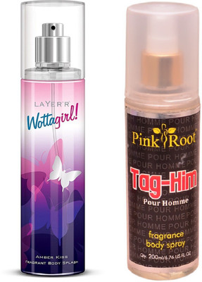 

Pink Root TAG-HIM MIST WITH LAYER'R WOTTAGIRL! AMBER KISS(Set of 2)