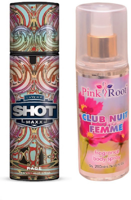 

Pink Root CLUB NUIT FEMME MIST WITH LAYER'R SHOT MAXX RAGE(Set of 2)