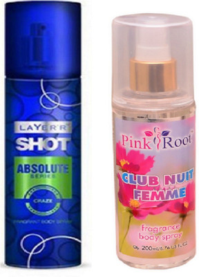 

Pink Root CLUB NUIT FEMME MIST WITH LAYER'R SHOT ABSOLUTE CRAZE(Set of 2)