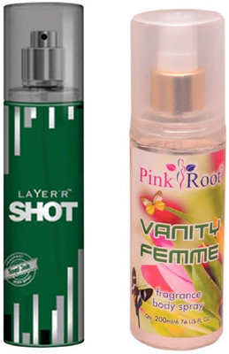 

Pink Root VANITY FEMME MIST WITH LAYER'R SHOT ROYAL JADE(Set of 2)