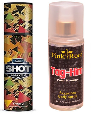 

Pink Root TAG-HIM MIST WITH LAYER'R SHOT MAXX TREND(Set of 2)