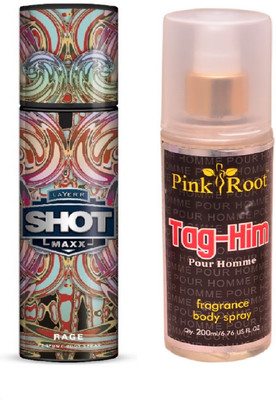 

Pink Root TAG-HIM MIST WITH LAYER'R SHOT MAXX RAGE(Set of 2)