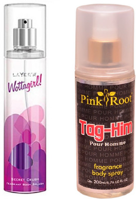 

Pink Root TAG-HIM MIST WITH LAYER'R WOTTAGIRL! SECRET CRUSH(Set of 2)