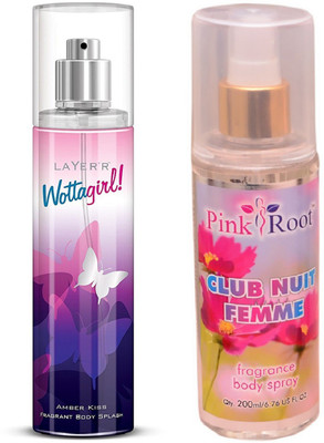 

Pink Root CLUB NUIT FEMME MIST WITH LAYER'R WOTTAGIRL! AMBER KISS(Set of 2)