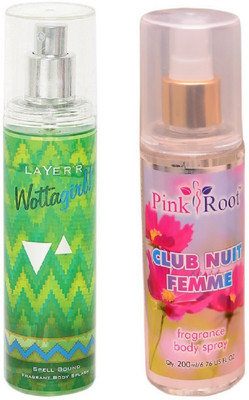 

Pink Root CLUB NUIT FEMME MIST WITH LAYER'R WOTTAGIRL! SPELL BOUND(Set of 2)