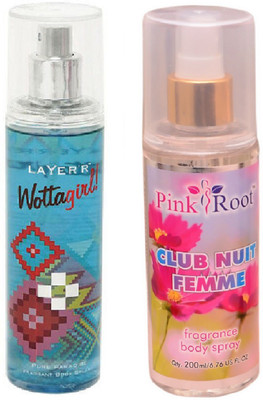 

Pink Root CLUB NUIT FEMME MIST WITH LAYER'R WOTTAGIRL! PURE PARADISE(Set of 2)