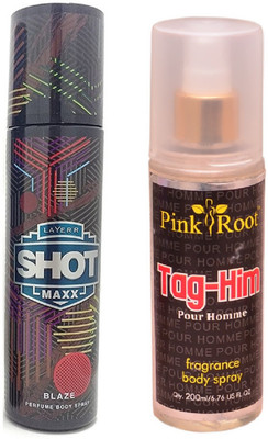 

Pink Root TAG-HIM MIST WITH LAYER'R SHOT MAXX BLAZE(Set of 2)
