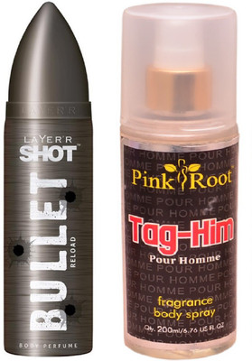 

Pink Root TAG-HIM MIST WITH LAYER'R SHOT BULLET RELOAD(Set of 2)