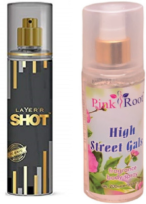 

Pink Root HIGH STREET GIRLS MIST WITH LAYER'R SHOT ICONIC(Set of 2)
