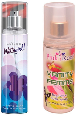 

Pink Root VANITY FEMME MIST WITH LAYER'R WOTTAGIRL! MYSTIC ISLAND(Set of 2)