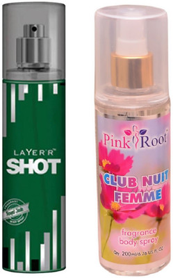 

Pink Root CLUB NUIT FEMME MIST WITH LAYER'R SHOT ROYAL JADE(Set of 2)