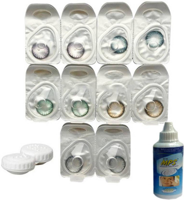 

Magjons Color Lens Green Brown Grey Blue Turquoise Color Monthly Contact Lens 5 Pair 0 Power Monthly Contact Lens Monthly Contact Lens(0, Blue, Pack of 5)