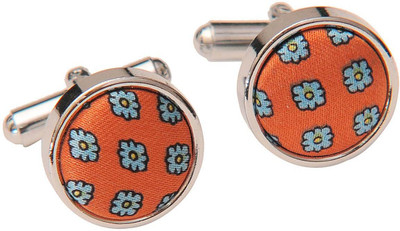 tiekart Metal Cufflink(Orange)