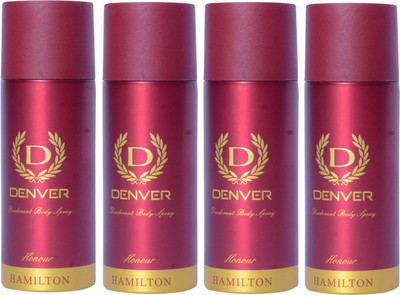 

Denver honour deodrant (pack of 4) Deodorant Spray - For Men(660 ml, Pack of 4)