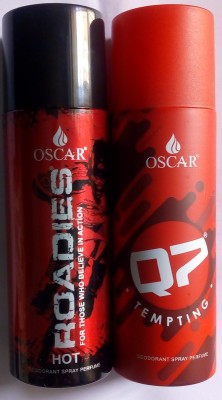 

Oscar Roadies And Q7 Deodorant Spray - For Men(240 g, Pack of 2)