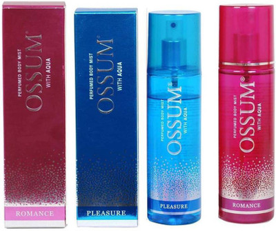 

ossum Pleasure + Romance Perfumed Body Mist ( 190 ML, Pack of 2 ) Body Mist - For Men & Women(380 ml, Pack of 2)