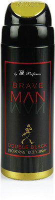 

JBJ Perfumes Brave Man Double Black Deodorant Spray - For Men(200 ml)