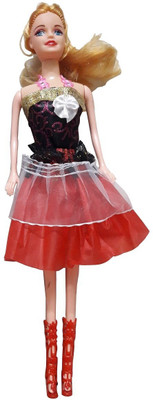 

Green Apple Barbie Girl Cute Baby Doll (Red)(Red)