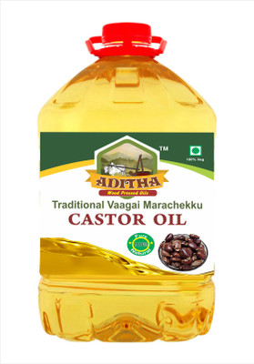 

Aditha Cold Pressed Castor Oil Plastic Bottle(5 L)